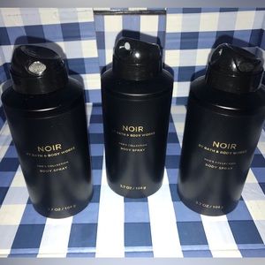 Bath and body works NOIR MENS COLLECTION BODY SPRAY 3 pcs